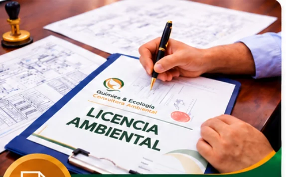 Firma de documentación de licencia ambiental